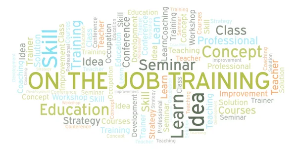 On The Job Training word cloud. Wordcloud made with text only.