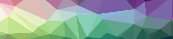 Abstract illustration of green banner low poly background