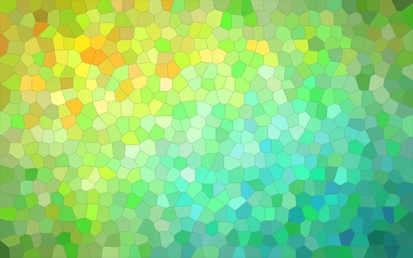 緑と黄色の明るい小形六角背景のイラスト — ストック写真