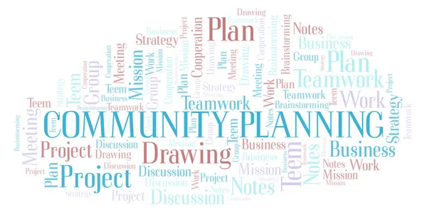 Community Planning word cloud, wordcloud made with text only.