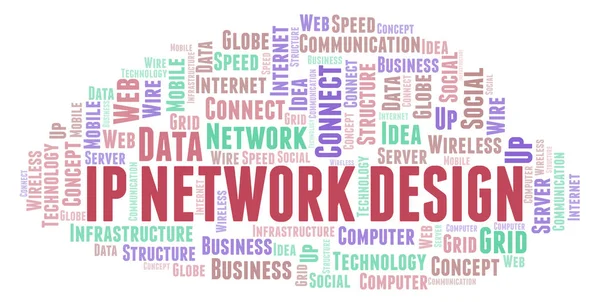Ip Network Design word cloud. Word cloud made with text only.