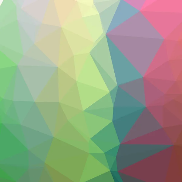 Illustration Abstract Low Poly Green Square Background — Stock Photo, Image