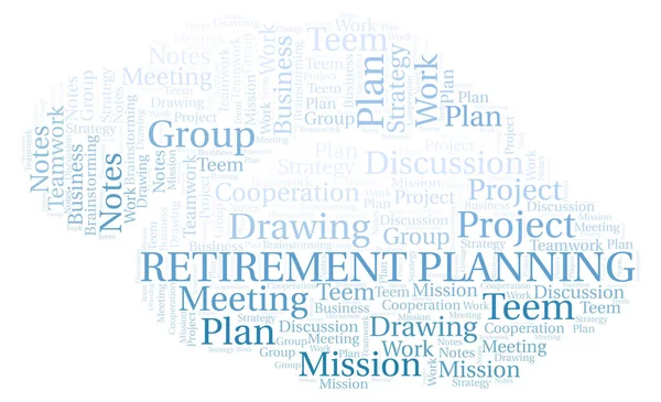 Retirement Planning Word Cloud Wordcloud Made Text Only — Stock Photo, Image