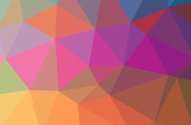 Soyut pembe yatay düşük poli arka plan resmi