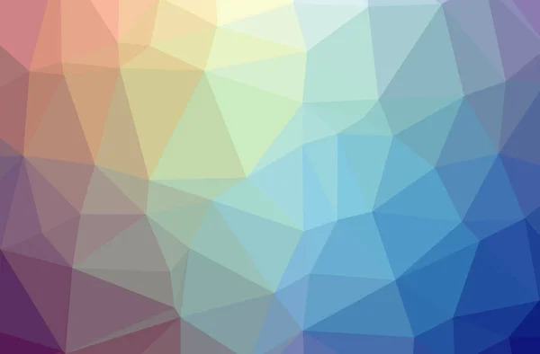 Abstract Illustration Blue Horizontal Low Poly Background — Stock Photo, Image