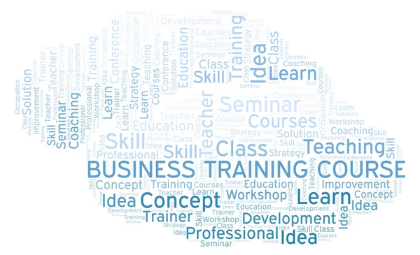 Curso Formación Empresarial Word Cloud Wordcloud Hecho Solo Con Texto — Foto de Stock