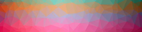 Abstract illustration of pink banner low poly background