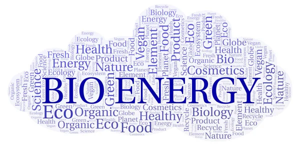 Bio Energi Word Cloud Wordcloud Gjorda Med Endast Text — Stockfoto