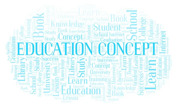Education Concept Word Cloud Wordcloud Made Text Only — Stock Photo, Image