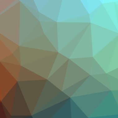 Soyut Mavi kare düşük poli arka plan resmi