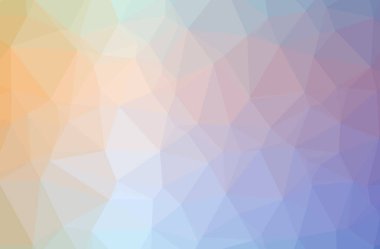 Soyut düşük poli mavi yatay arkaplan çizimi