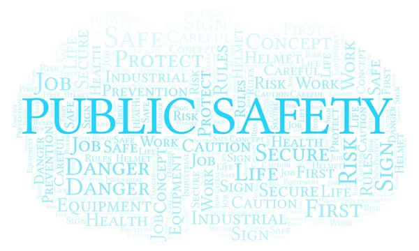 Public Safety word cloud. Word cloud made with text only.