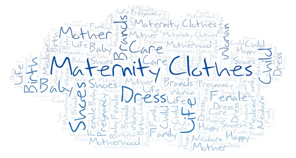 Maternity Clothes word cloud. Wordcloud made with text only.
