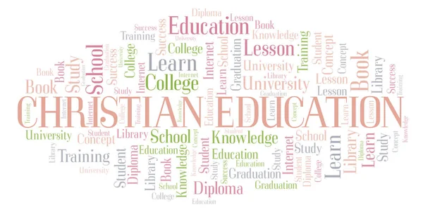 Christian Education word cloud, wordcloud made with text only.