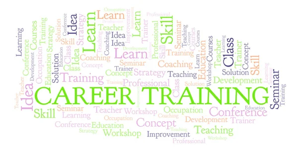 Career Training word cloud. Wordcloud made with text only.