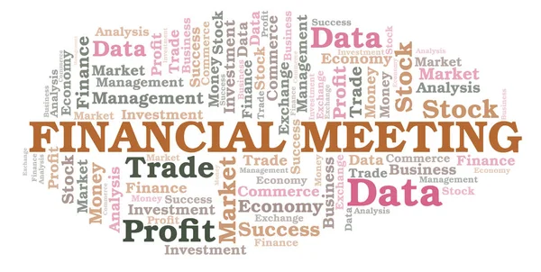 Financial Meeting word cloud, wordcloud made with text only.