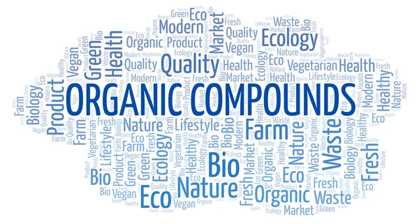 Organic Compounds word cloud, wordcloud made with text only.