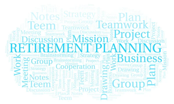 Retirement Planning Word Cloud Wordcloud Made Text Only — Stock Photo, Image