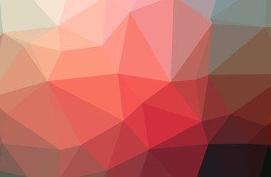 Soyut illüstrasyon kırmızı yatay düşük poli arka plan