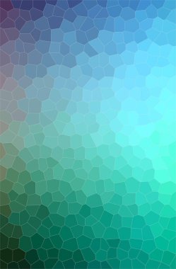 Dijital yeşil ve mavi küçük altıgen dikey arka plan resmi.