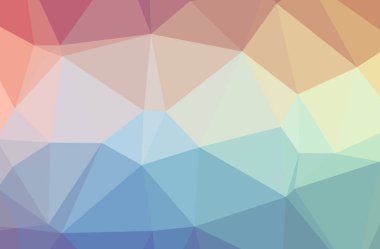 Soyut düşük poli mavi yatay arkaplan çizimi