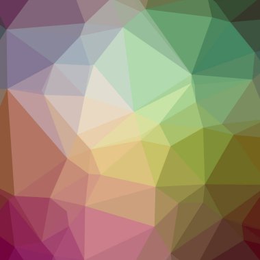 Soyut düşük poli yeşil kare arka plan resmi