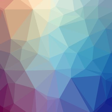 Soyut düşük poli mavi kare arka plan resmi