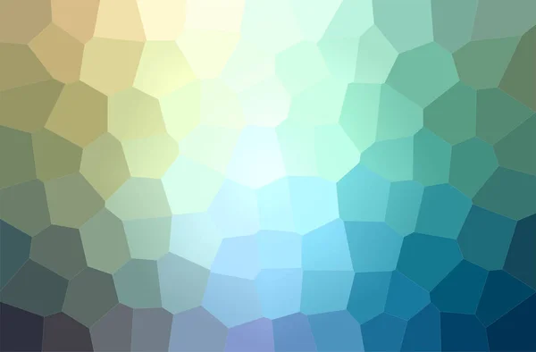 Иллюстрация Зеленого Синего Больших Шестиугольников Горизонтального Фона Созданного Цифровым Способом — стоковое фото