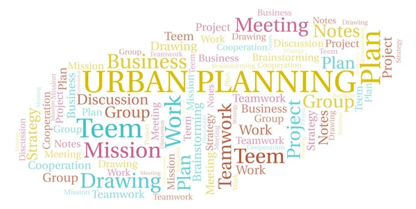 Urban Planning word cloud, wordcloud made with text only.