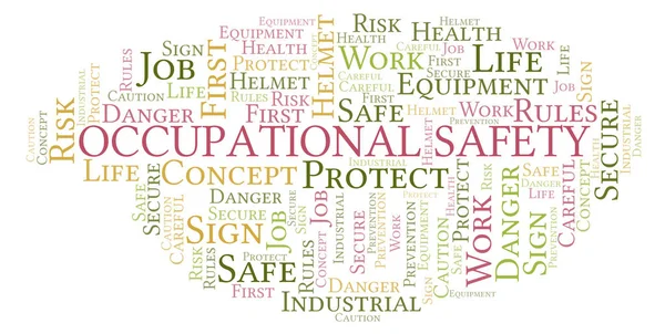Occupational Safety word cloud. Word cloud made with text only.