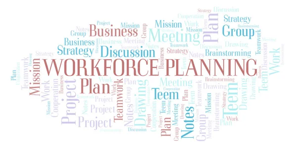 Workforce Planning Word Cloud Wordcloud Made Text Only — Stock Photo, Image