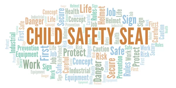 Child Safety Seat word cloud. Word cloud made with text only.