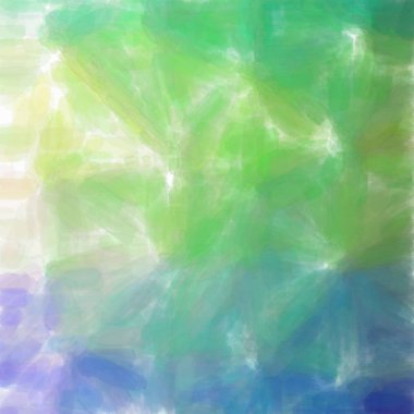 Dijital yeşil ve mavi suluboya kare arka plan resmi.