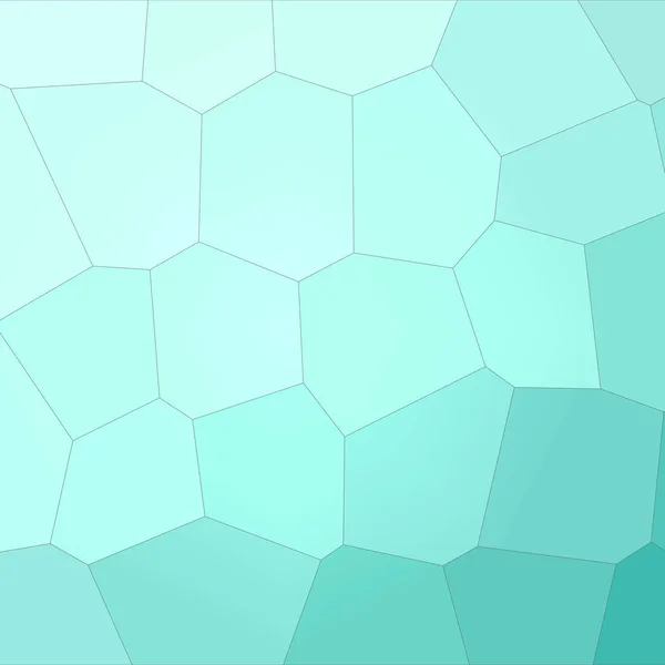 図正方形のアクアのポリゴン巨大な六角形の背景 — ストック写真