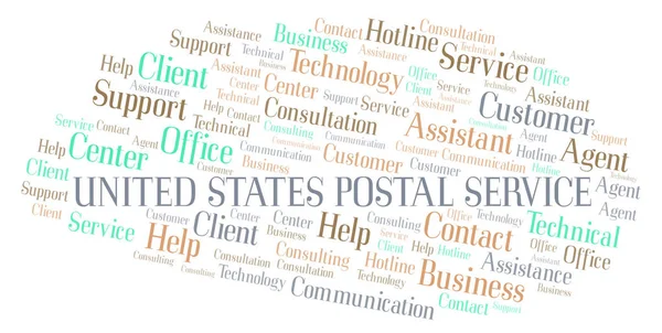 United States Postal Service word cloud. Wordcloud made with text only.