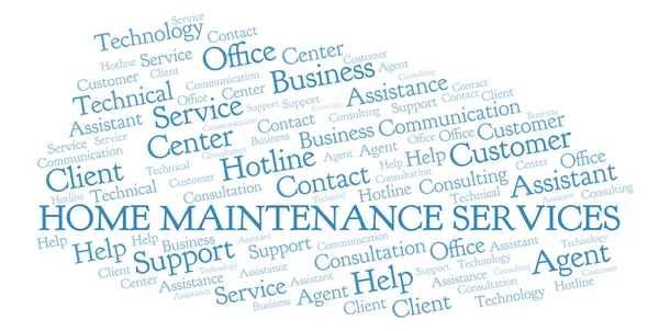 Home Servicios Mantenimiento Word Cloud Wordcloud Hecho Solo Con Texto — Foto de Stock