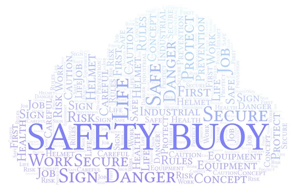 Safety Buoy word cloud. Word cloud made with text only.