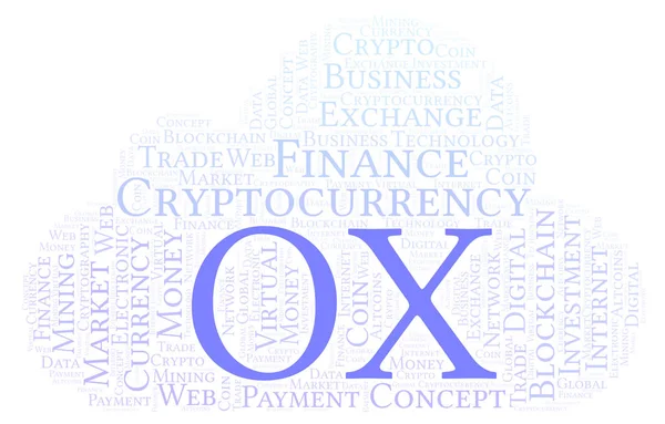 Cryptocurrency Munt Word Cloud Word Cloud Gemaakt Met Alleen Tekst — Stockfoto