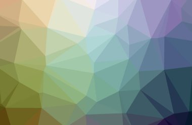 Soyut düşük poli mavi yatay arkaplan çizimi