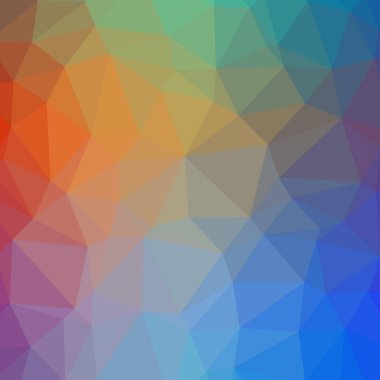 Soyut Mavi kare düşük poli arka plan resmi