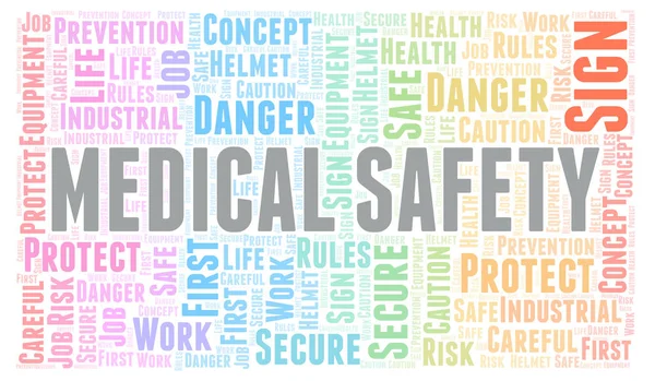 Medical Safety word cloud. Word cloud made with text only.