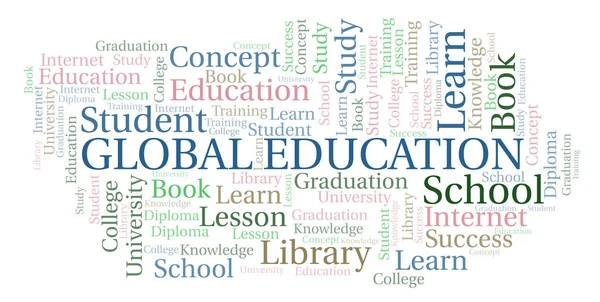 Global Education word cloud, wordcloud made with text only.