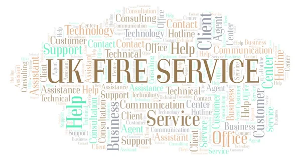 Uk Fire Service word cloud. Wordcloud made with text only.