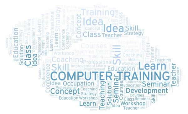 Formation Informatique Mot Nuage Wordcloud Fait Avec Texte Seulement — Photo