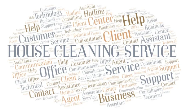 House Cleaning Service word cloud. Wordcloud made with text only.