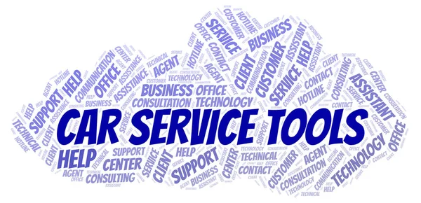 Auto Service Tools Word Cloud Wordcloud Gemaakt Met Alleen Tekst — Stockfoto