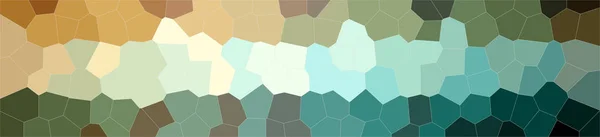 Ilustrace Hnědé Modré Střední Velikosti Šestiúhelník Banner Pozadí Digitálně Vygenerovaných — Stock fotografie