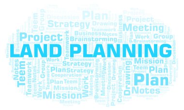 Kelime bulutu, yalnızca metin ile yapılan wordcloud arazi planlama.