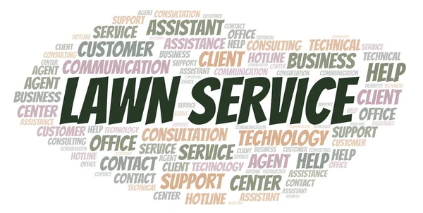 Lawn Service word cloud. Wordcloud made with text only.