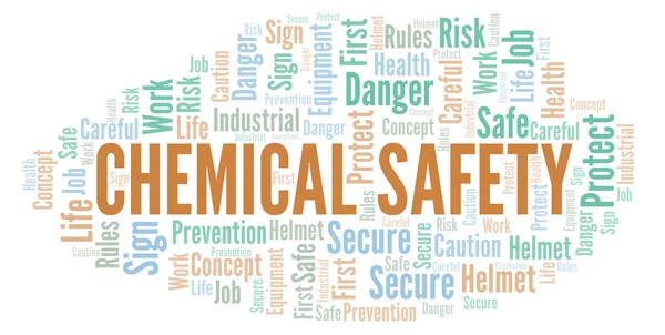 Chemical Safety word cloud. Word cloud made with text only.
